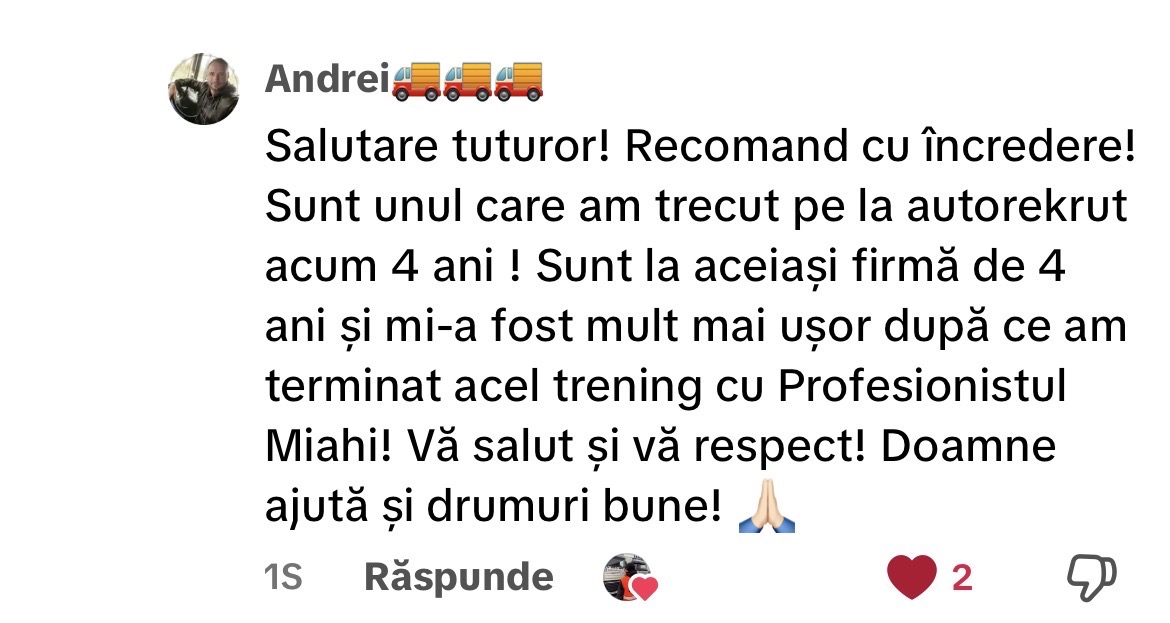 Recenzie șofer – Autorekrut 8
